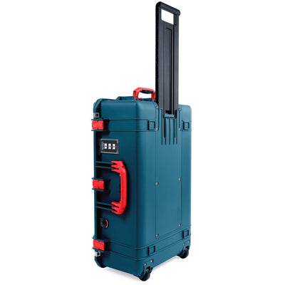 Pelican 1595 Air Case, Indigo with Red Handles & Latches ColorCase