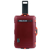 Pelican 1595 Air Case, Oxblood with Orange Handles & Latches ColorCase