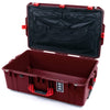 Pelican 1595 Air Case, Oxblood with Red Handles & Latches Combo-Pouch Lid Organizer Only ColorCase 015950-0300-510-321