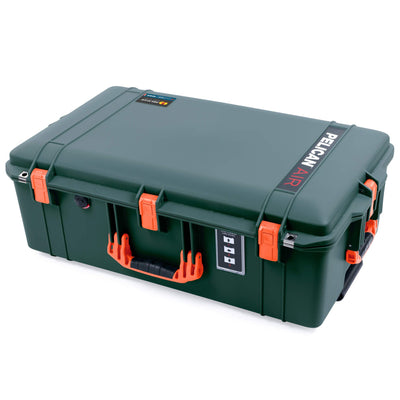 Pelican 1595 Air Case, Trekking Green with Orange Handles & Latches ColorCase