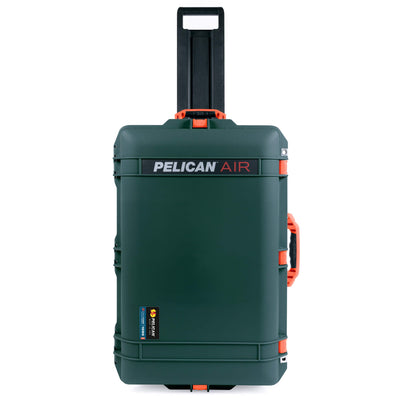 Pelican 1595 Air Case, Trekking Green with Orange Handles & Latches ColorCase