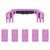 Pelican 1605 Air Replacement Handle & Latches, Magenta (Set of 1 Handle, 5 Latches) ColorCase 