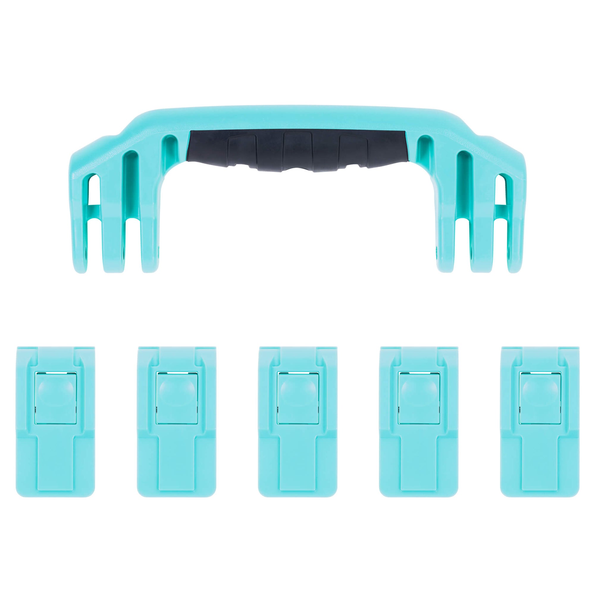 Pelican 1605 Air Replacement Handle & Latches, Teal (Set of 1 Handle, 5 Latches)