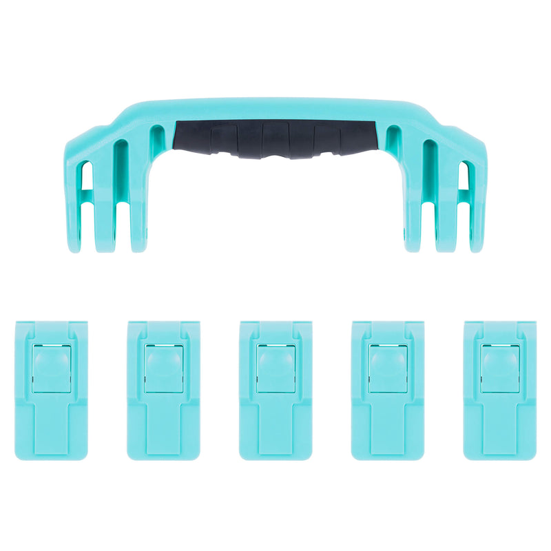 Pelican 1605 Air Replacement Handle & Latches, Teal (Set of 1 Handle, 5 Latches) ColorCase 