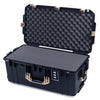 Pelican 1606 Air Case, Black with Desert Tan Handles & Latches Pick & Pluck Foam with Convolute Lid Foam ColorCase 016060-0001-110-311