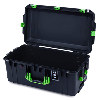 Pelican 1606 Air Case, Black with Lime Green Handles & Latches None (Case Only) ColorCase 016060-0000-110-301