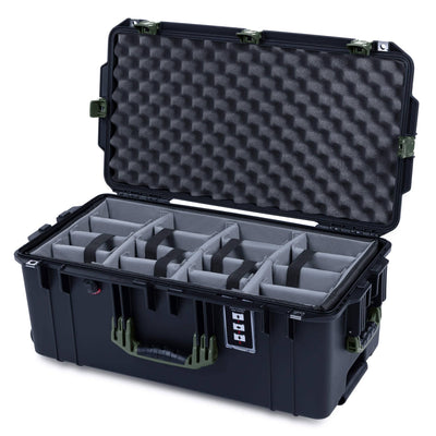 Pelican 1606 Air Case, Black with OD Green Handles & Latches ColorCase