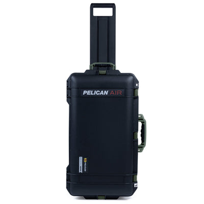 Pelican 1606 Air Case, Black with OD Green Handles & Latches ColorCase