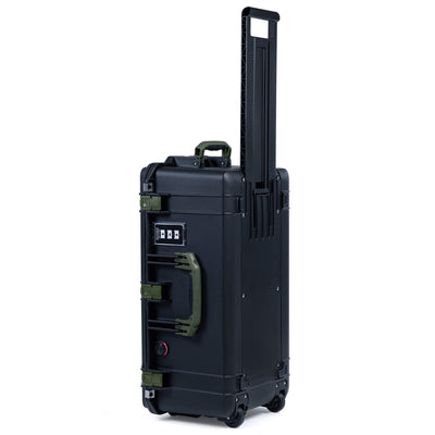 Pelican 1606 Air Case, Black with OD Green Handles & Latches ColorCase