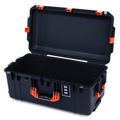 Pelican 1606 Air Case, Black with Orange Handles & Latches None (Case Only) ColorCase 016060-0000-110-151