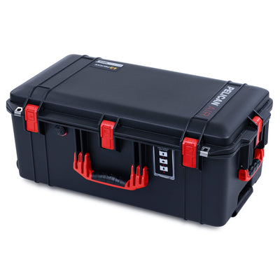 Pelican 1606 Air Case, Black with Red Handles & Latches ColorCase