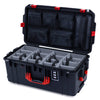 Pelican 1606 Air Case, Black with Red Handles & Latches ColorCase