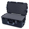 Pelican 1606 Air Case, Black with Silver Handles & Latches Pick & Pluck Foam with Convolute Lid Foam ColorCase 016060-0001-110-181