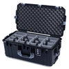 Pelican 1606 Air Case, Black with Silver Handles & Latches ColorCase