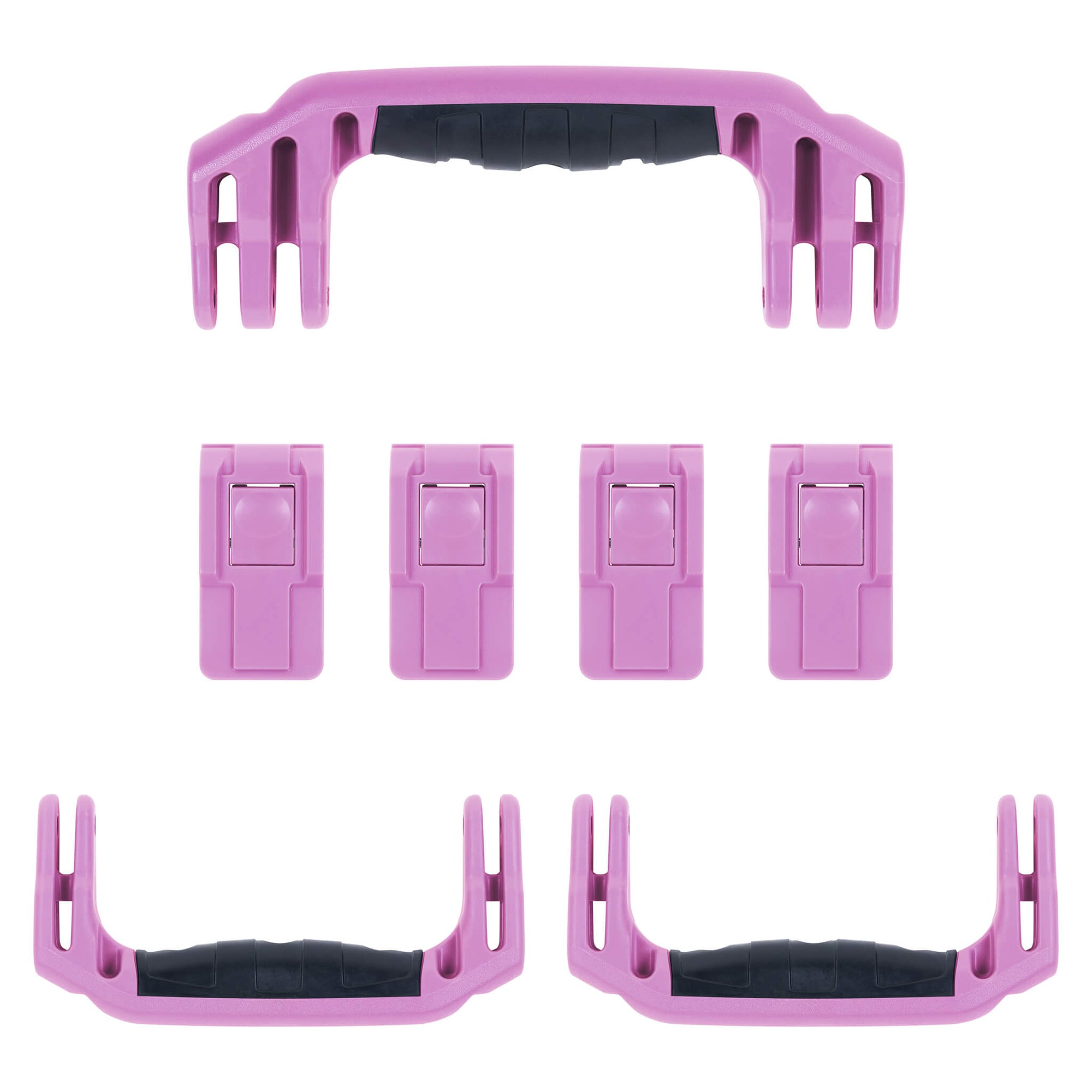 Pelican 1607 Air Replacement Handles & Latches, Magenta (Set of 3 Handles, 4 Latches) ColorCase 