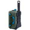 Pelican 1610 Case, OD Green with Blue Handles and Latches ColorCase