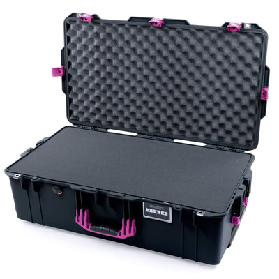 Pelican 1615 Air Case, Black with Magenta Handles & Latches