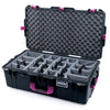 Pelican 1615 Air Case, Black with Magenta Handles & Latches