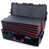 Pelican 1615 Air Case, Black with Magenta Handles & Latches