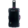 Pelican 1615 Air Case, Black with Magenta Handles, Latches & Trolley