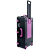 Pelican 1615 Air Case, Black with Magenta Handles, Latches & Trolley ColorCase