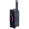 Pelican 1615 Air Case, Black with Magenta Handles & Latches