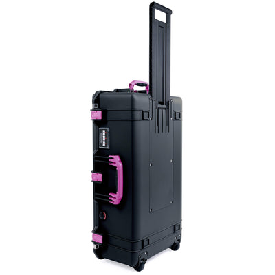 Pelican 1615 Air Case, Black with Magenta Handles & Latches ColorCase