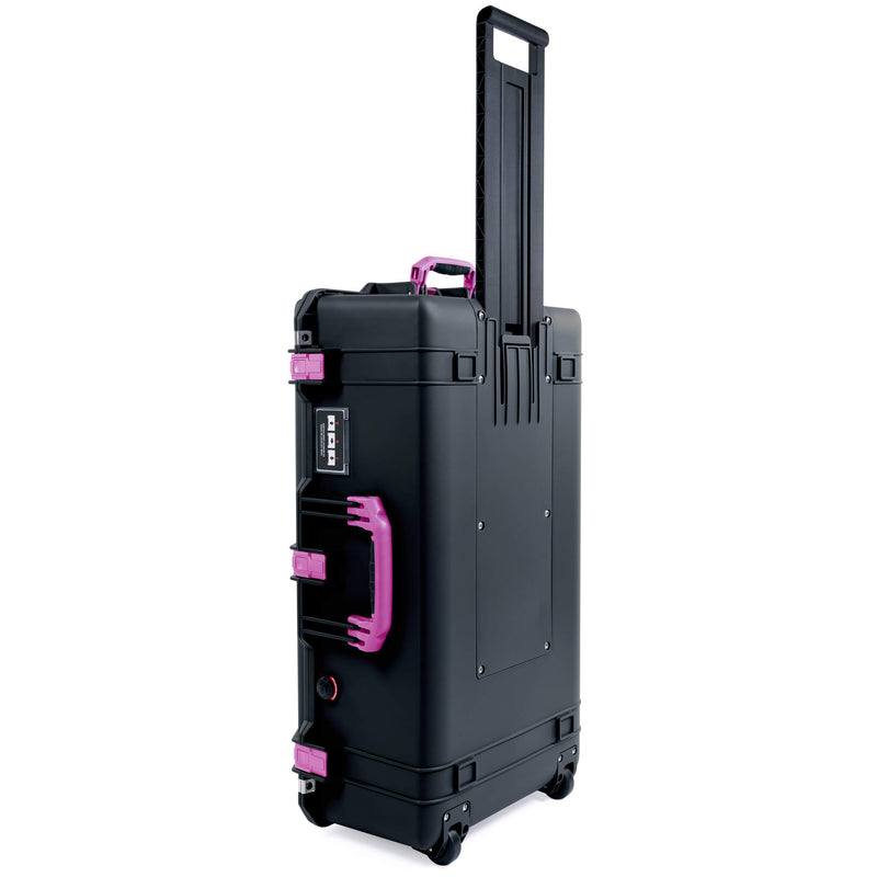 Pelican 1615 Air Case, Black with Magenta Handles & Latches ColorCase 