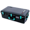 Pelican 1615 Air Case, Black with Teal Handles & Latches