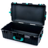 Pelican 1615 Air Case, Black with Teal Handles & Latches None (Case Only) ColorCase 016150-0000-110-591