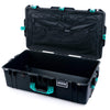 Pelican 1615 Air Case, Black with Teal Handles & Latches Combo-Pouch Lid Organizer Only ColorCase 016150-0300-110-591