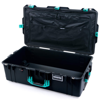 Pelican 1615 Air Case, Black with Teal Handles & Latches