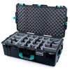 Pelican 1615 Air Case, Black with Teal Handles & Latches