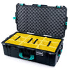 Pelican 1615 Air Case, Black with Teal Handles & Latches