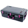 Pelican 1615 Air Case, Charcoal with Magenta Handles & Latches