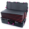 Pelican 1615 Air Case, Charcoal with Magenta Handles & Latches