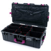 Pelican 1615 Air Case, Charcoal with Magenta Handles & Latches TrekPak Divider System with Combo-Pouch Lid Organizer ColorCase 016150-0320-520-401