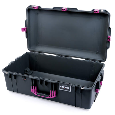 Pelican 1615 Air Case, Charcoal with Magenta Handles, Latches & Trolley