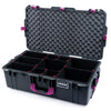 Pelican 1615 Air Case, Charcoal with Magenta Handles, Latches & Trolley