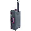 Pelican 1615 Air Case, Charcoal with Magenta Handles & Latches