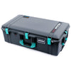 Pelican 1615 Air Case, Charcoal with Teal Handles & Latches