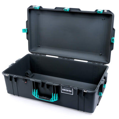 Pelican 1615 Air Case, Charcoal with Teal Handles & Latches None (Case Only) ColorCase 016150-0000-520-591