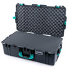 Pelican 1615 Air Case, Charcoal with Teal Handles, Latches & Trolley