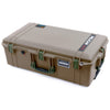 Pelican 1615 Air Case, Dark Desert Dirt with OD Green Handles & Latches ColorCase