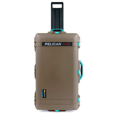 Pelican 1615 Air Case, Dark Desert Dirt with Teal Handles & Latches ColorCase