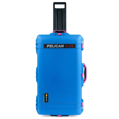 Pelican 1615 Air Case, Electric Blue with Magenta Handles, Latches & Trolley ColorCase