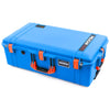 Pelican 1615 Air Case, Electric Blue with Orange Handles & Latches ColorCase