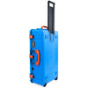 Pelican 1615 Air Case, Electric Blue with Orange Handles & Latches ColorCase