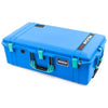 Pelican 1615 Air Case, Electric Blue with Teal Handles & Latches ColorCase