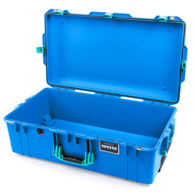 Pelican 1615 Air Case, Electric Blue with Teal Handles & Latches None (Case Only) ColorCase 016150-0000-120-591